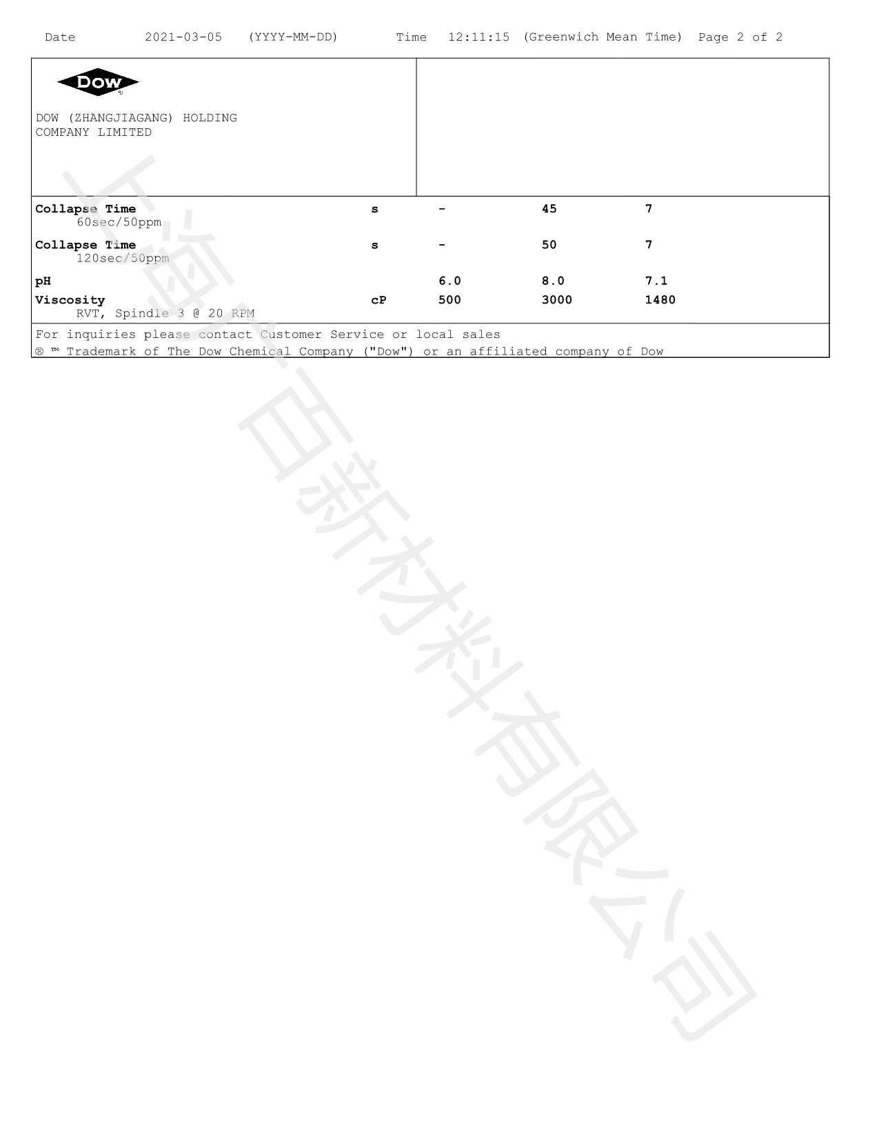 陶氏道康寧AFE-3168消泡劑COA