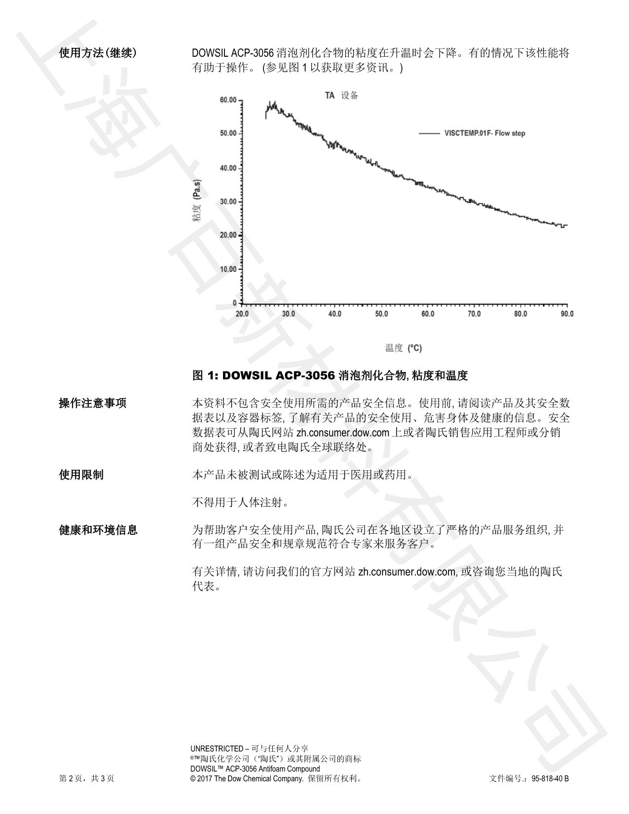 道康寧ACP-3056消泡劑TDS